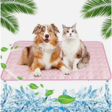 Coperta autoraffreddante per animali domestici 70 x 100 cm, tappetino rinfrescante in seta ghiaccio per cani, gatti e piccoli animali, legge