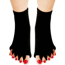 paia di calzini separatori per le dita dei piedi, calzini di allineamento in cotone per donne e uomini, calzini comodi per yoga, sport e mas