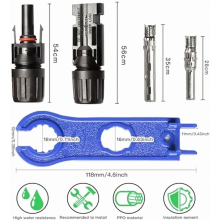 10 coppie di connettori solari con strumento, connettori fotovoltaici impermeabili IP67 maschio e femmina, compatibili con pannelli solari d