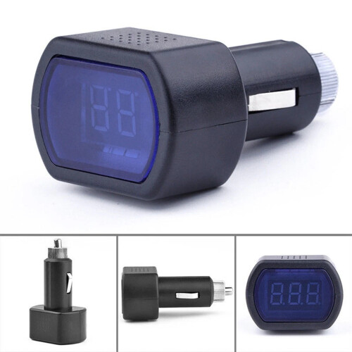 Car Auto LED Voltmeter Battery Electric Cigarette Lighter Voltage Meter Tester 1