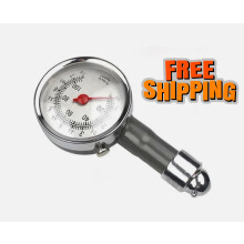Professional Tyre Pressure Gauge Air Measurement PSI/BAR Release Button Car Bike