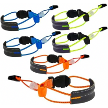 6 Pack Cycling Trouser Clips with Elastic Strap and Reflective Strip, Elastic Bike Pant Clips for Running, Hiking and Cy