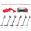 Vacuum Cleaner Switch Holder Replacement Accessory Compatible with V11 and V10 Cordless Vacuum Cleaners, Durable Switch 4