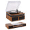 Fenton RP165B Lightwood Record Player with Bluetooth Speakers - Vintage System 1