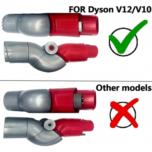 Flexible Adapter for Vacuum Cleaner, Bend Joint for Compatible Models, Quick Release Lower Adapter, Durable Plastic for 2