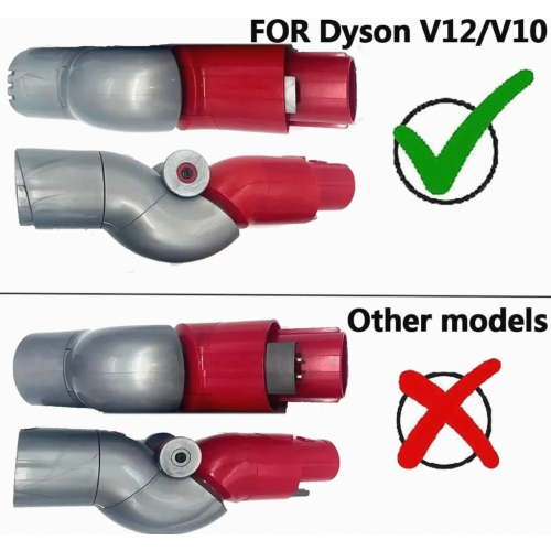 3 Piece Flexible Adapter for Vacuum Cleaner, Bendable Connector for Slim Cordless Models, Quick Release Lower Adapter 2