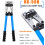 6mm² - 50mm² Plug Crimp Crimping Tool Battery Cable Lug Hex Terminal Crimper UK 3