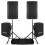 Vonyx VSA150S 15" Active PA DJ Speaker Package with Stands and Cases 1