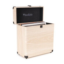 Audizio RC32 12" LP Vinyl Record Carry Storage Box and Transport Case, Holds 30