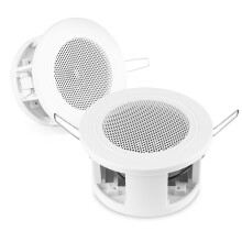 3" Compact Small In Ceiling Speaker (x2) - 15w Each - Power Dynamics CSBA3L