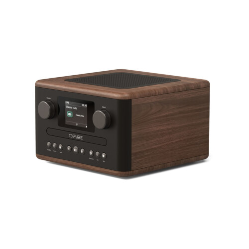 Pure Pure Classic C-D4 Bluetooth CD DAB+ Radio System Coffee Brown Walnut 2