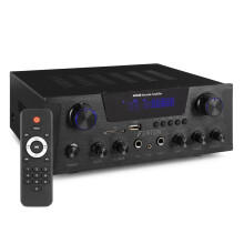 Fenton AV430B Karaoke Amplifier 2x 300W Bluetooth Home Stereo Black