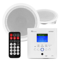 PD Bluetooth Ceiling Speaker System - Recessed Speakers & Wall Player Kit