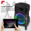 8" Portable PA System with Wireless Handheld & Headset Microphones - FT08LED MK2 4