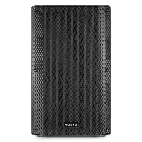 Vonyx VSA150S 15" Active PA DJ Speaker Package with Stands and Cases 1