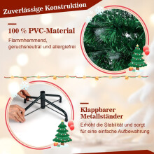120 cm großer künstlicher Weihnachtsbaum mit Lichterkette und Sternspitze