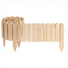 Creative Home Rasenkante Beeteinfassung Holz 200 x 20 cm (L x H) Natur