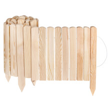 Creative Home Rasenkante Beeteinfassung Holz 200 x 40 cm (L x H) Natur