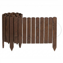 Creative Home Rasenkante Beeteinfassung Holz 200 x 30 cm (L x H) Braun
