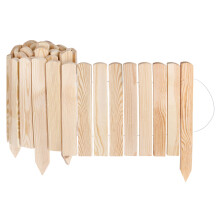 Creative Home Rasenkante Beeteinfassung Holz 200 x 30 cm (L x H) Natur