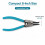 External Bent Nose Snap  Pliers 6-Inch for External Snap Rings High Quality 3D Printer Installation Tools 5