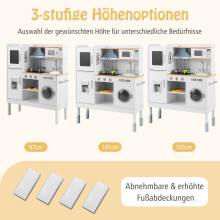 Spielküche aus Holz mit 16 Zubehörteilen für Kinder ab 3 Jahren