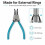 External Bent Nose Snap  Pliers 6-Inch for External Snap Rings High Quality 3D Printer Installation Tools 9