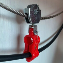 5Pcs Heavy Duty Steel Wire Rope Pulley, Dual Sheave Lifting Pulley with Safety Assurance & Easy Install for Warehouses