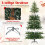 180 cm großer künstlicher Weihnachtsbaum mit 250 LED-Lichtern 5