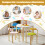Kindertisch- und Stuhlset mit Stauraum - Blumenform 3