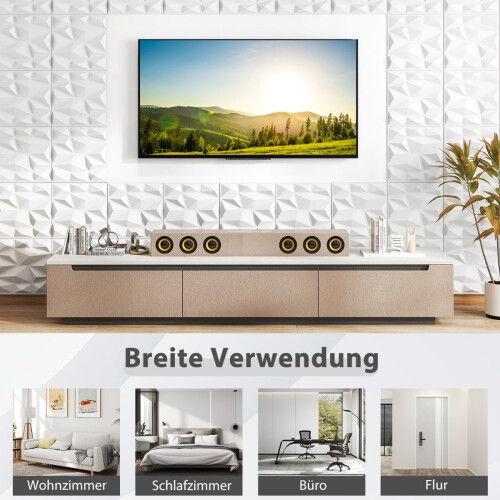3D-Wandpaneele, Rautenmuster, 50er-Packung, 4,5 m² Abdeckung 2