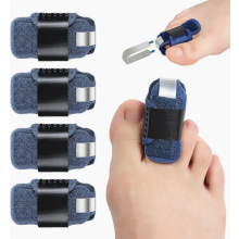 Corretor de dedo em martelo para mulheres e homens, pacote com 4 unidades para endireitar dedos curvados, faixas de suporte práticas para os