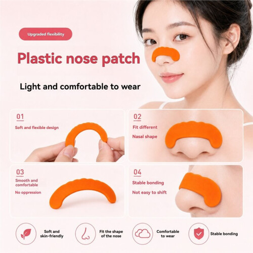 3PCS Support Nose Shaping Strips Bridge Lifting  Reusable Adjustable Breathable Nose Wings Stickers 1