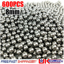 600Pcs 8MM CATAPULT / SLINGSHOT AMMO CARBON STEEL BALL BEARINGS Steel Stainless