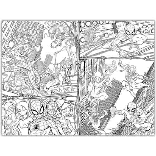 (1 Mat) Marvel Spider-Man: Amazing Floor Colouring Mat 2