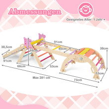 8-in-1 houten Montessori klimset voor kinderen