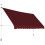 Uitschuifbaar balkonzonnescherm, 400 cm, UV-bestendig, rood 2