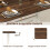 Eettafel met X-vormig frame, walnootafwerking, 110x71 cm 5