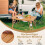Campingtafel, waterdicht blad, draagbaar, draagvermogen 80 kg 4