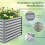 Verhoogd tuinbed, metaal, 180x95x60 cm, open bodem 5