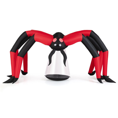 Opblaasbare Halloween-spin met LED-ogen, 313 cm 1