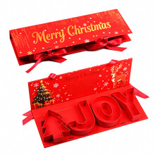 (Noël) Boîte de Noël à remplir, contenant pour bonbons d’Halloween et friandises de fête en carton