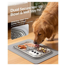 Tapis à Lécher pour Animaux de Compagnie - Tapis à Lécher Anti-Glouton avec Spatule et 4 pour Surfaces Texturées pour Chiens et Chats