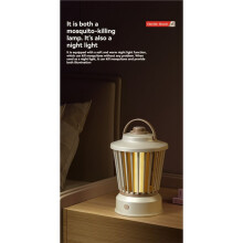 Elektrische Mückenlampe, Tragbar, USB-Wiederaufladbar, Insektenvernichter, UV-Fliegenklatsche, Fliegenfalle für Schlafzimmer, Terrasse, Camping