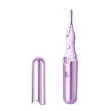Modelador de Cílios Elétrico Angular Sem Moldura, com Aquecimento, Curvatura Duradoura, 4 Modos de Aquecimento e Carregamento USB.