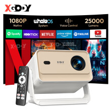 4K Smart Projector HD LED WiFi Bluetooth HDMI Android Home Theater 25000 Lumen