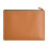 Sac à documents en cuir marron, grande capacité, minimaliste, pour bureau 1