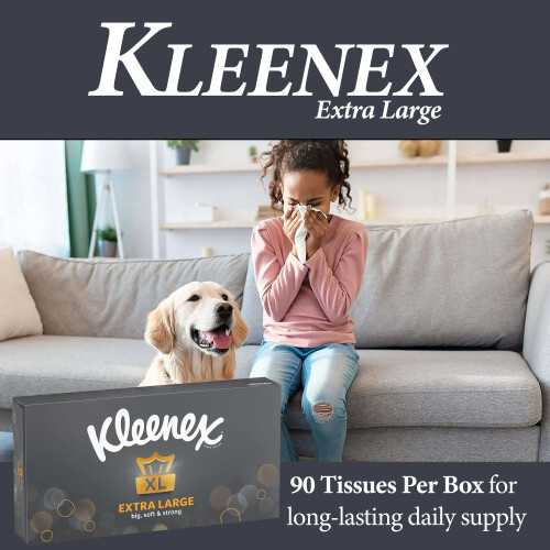 Kleenex Kleenex Extra Large Facial Tissues 90 Sheets Pack 6 2