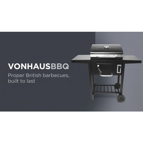 Charcoal BBQ – XL Portable Barbecue with Warming Rac
