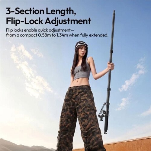 TH09 Boom Arm Versatile 3-Section Aluminum Alloy Extendable Overhead Mount for Camera Softbox Overhead Shots 1